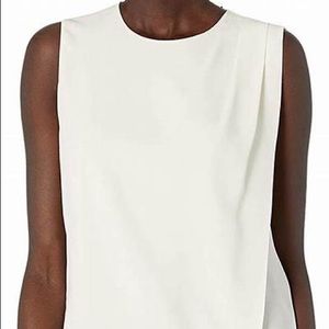 Theory Silk Blouse in Ivory NWT